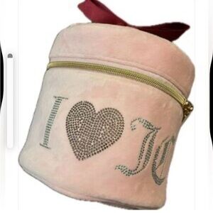 Juicy Couture Cosmetic Bag w Rhinestone I❤️JC